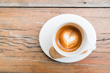 cappuccino cup.coffee close up
