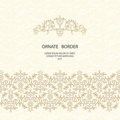 Vector decorative frame. Elegant element for design template.