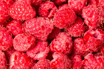 fresh summer berries, healthy food on table