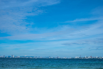 sea scape Pattaya beach,Thailand.