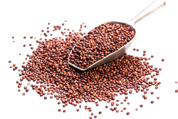 Heap of quinoa, healthy vegan food concept