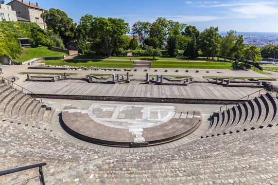 amphitheater of the Three Gauls in Fourviere above Lyon France