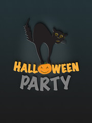 Halloween Party - Typo Katze