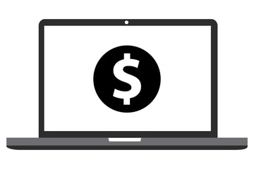 Laptop Coin Icon