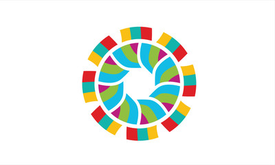 Color flower logo