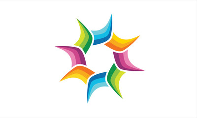 flower color logo