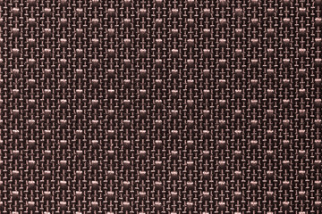 Red brown fishnet cloth material as a texture background. Nylon texture pattern or nylon background for design with copy space for text or image.