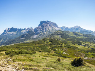 Beautiful mountain landscape. The alps in north Italy, Creta di