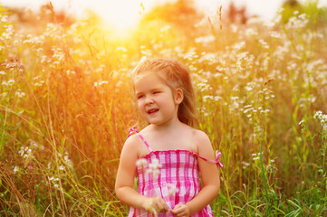  little girl on the meadow