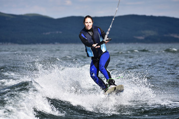 Wakeboarding as extreme and fun sport