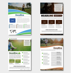 Flyer with a mosaic photo