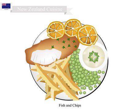 Fish And Chips, A Popular Dish Of New Zealand