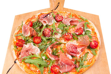 pizza isolated on white