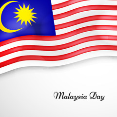 Illustration of Malaysia Flag for Malaysian Day