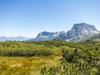 Beautiful mountain landscape. The alps in north Italy, Creta di