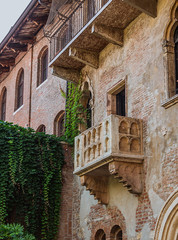 Fototapeta na wymiar Patio and balcony of Romeo and Juliet house