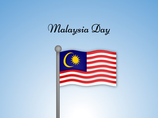 Illustration of Malaysia Flag for Malaysian Day