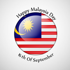 Illustration of Malaysia Flag for Malaysian Day