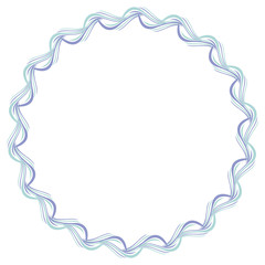 Decorative vector frame with empty space for text or photo. Blue vertical frame suitable for different greeting cards, invitations, backgrounds, prints, winter decorations. 