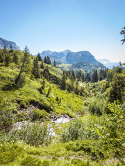 Beautiful mountain landscape. The alps in north Italy, Creta di