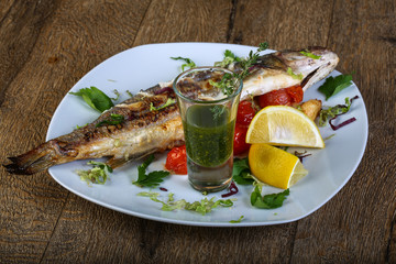 Grilled seabass