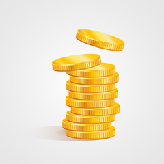 gold stack of coins