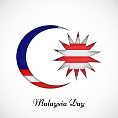 Illustration of Malaysia Flag for Malaysian Day