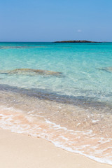 Sandy beach in Elafonisi, Crete, Greece