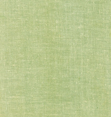 Green textile book cover surface.