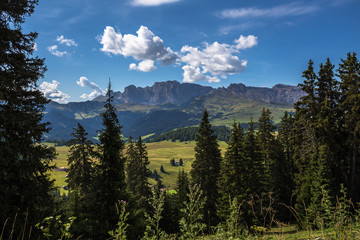Seiser Alm Alpe di Siusi Dolomites Mountains Italy