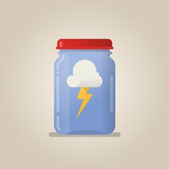 lightning in a jar illustration