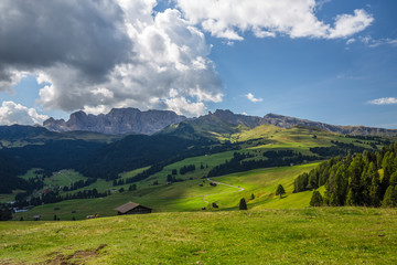 Obraz premium Seiser Alm Alpe di Siusi Dolomites Mountains Italy