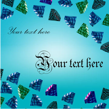 Background with polichromatic gemstones