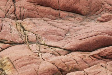 Close up Pink Rock on shore at Chantaburi province, Thailand 2