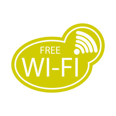 Free Wi-Fi zone vector icon