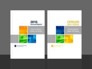 Cover design for annual report and business catalog, magazine, flyer or booklet. Brochure template layout. A4 cover vector EPS-10 sample image with Gradient Mesh.