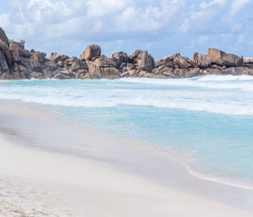 plage de Grande Anse, la Digue, Seychelles .