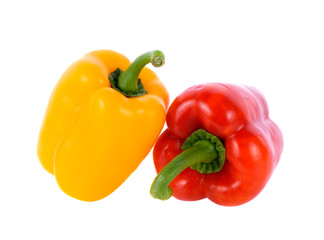 bell  pepper on white background