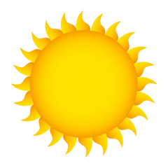 sun summer character isolated icon vector illustration design