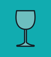 icon glass wine design vector illustration eps 10