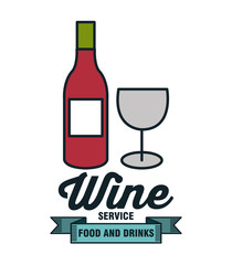 icon bottle wine design vector illustration eps 10