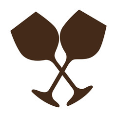 Obraz premium cup glass drink beverage vector illustration design