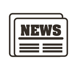 news paper isolated icon vector illustration design