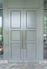 wooden door vintage style