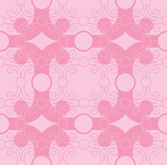 Vintage Vector hand-drawn seamless pattern with ethnic floral ornament.