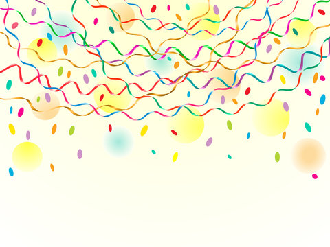 Vector festive background with serpentine