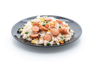 fried rice with sausage
