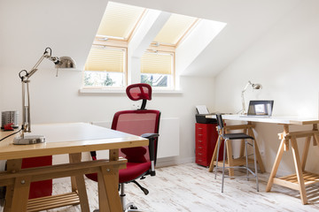 Modern atelier of gifted artist