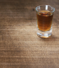 Glass of scotch whiskey