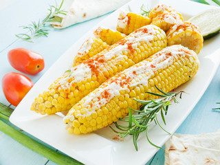 Corn with spices